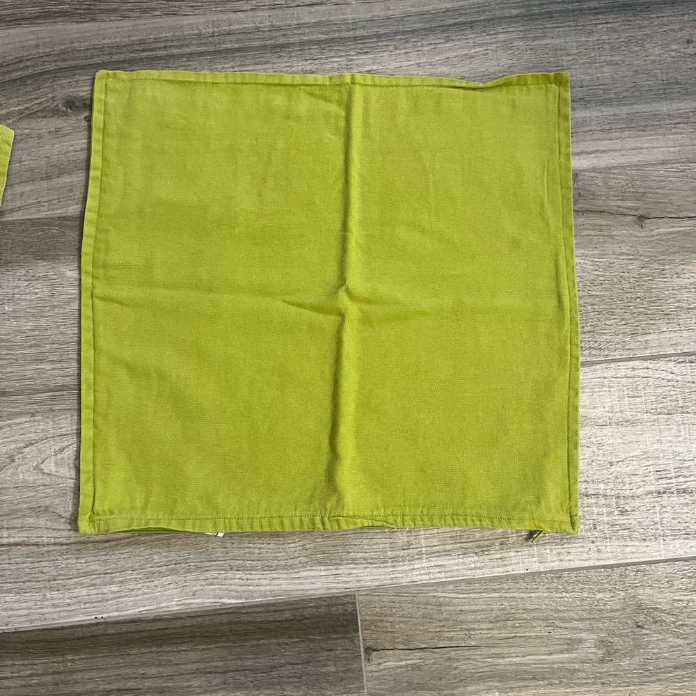 IKEA 2 Bright Green Cushion Covers